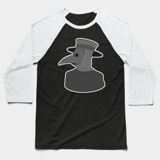 Plague Doctor Classic Bust Design Baseball T-Shirt